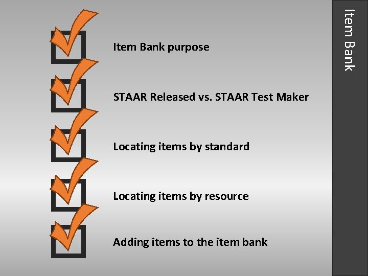 STAAR Released vs. STAAR Test Maker Locating items by standard Locating items by resource