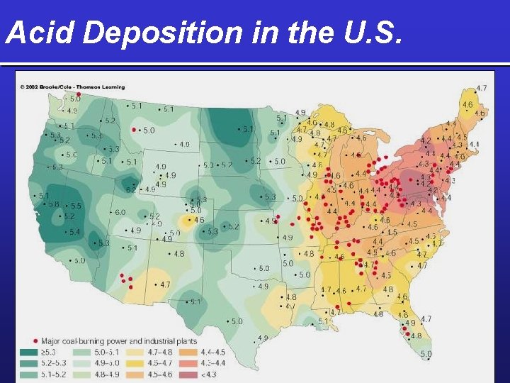 Acid Deposition in the U. S. 
