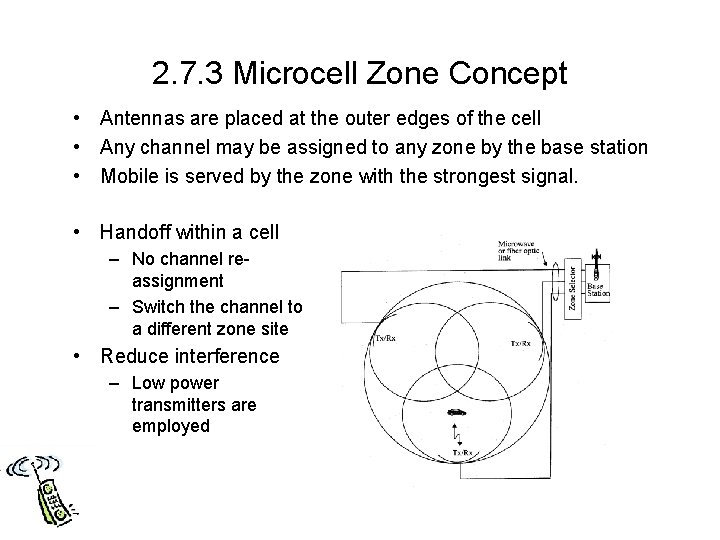 2. 7. 3 Microcell Zone Concept • Antennas are placed at the outer edges 2. 7. 3 Microcell Zone Concept • Antennas are placed at the outer edges