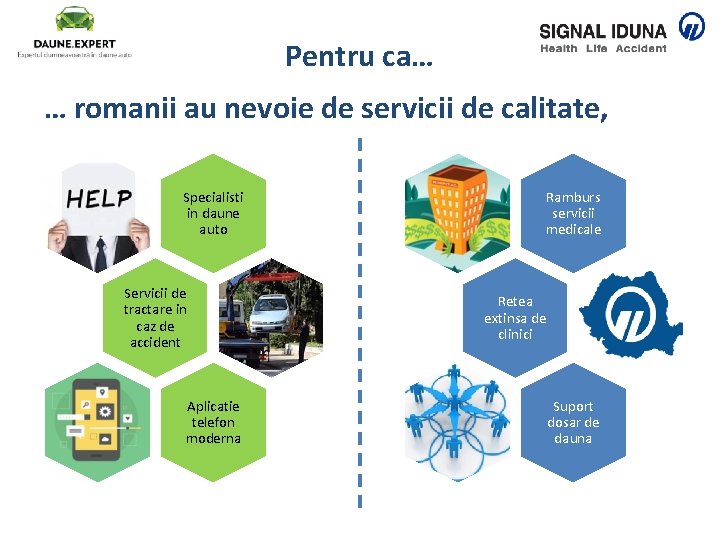 Pentru ca… … romanii au nevoie de servicii de calitate, Specialisti in daune auto