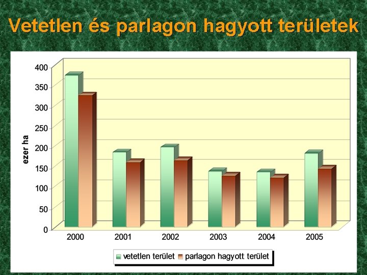 Vetetlen és parlagon hagyott területek 