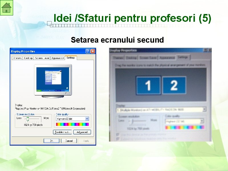 Idei /Sfaturi pentru profesori (5) Setarea ecranului secund 