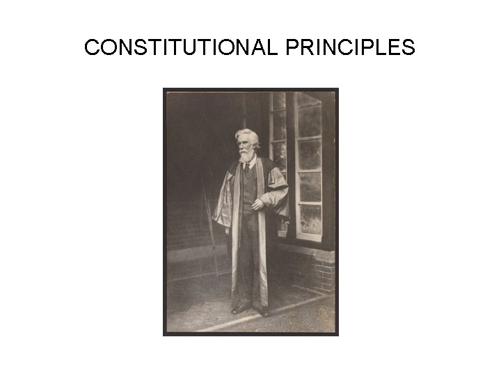 CONSTITUTIONAL PRINCIPLES 