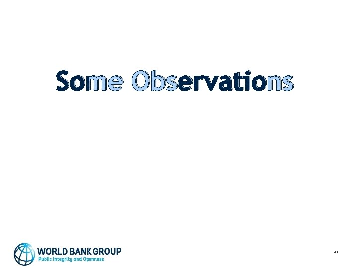 Some Observations 41 