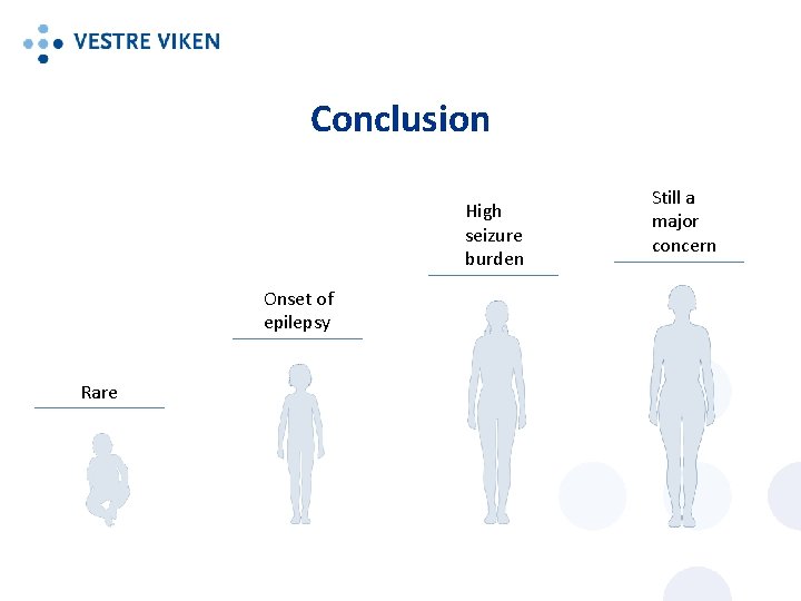 Conclusion High seizure burden Onset of epilepsy Rare Still a major concern Conclusion High seizure burden Onset of epilepsy Rare Still a major concern