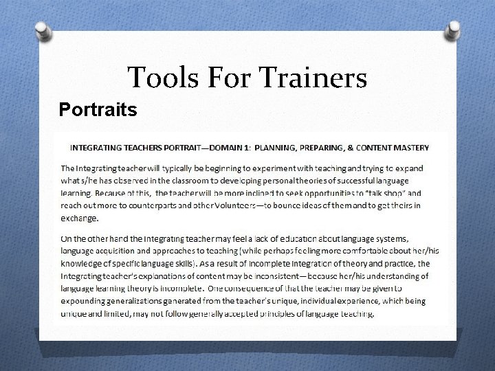Tools For Trainers Portraits 