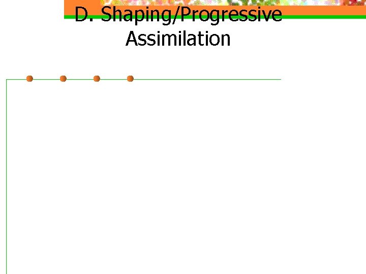 D. Shaping/Progressive Assimilation 