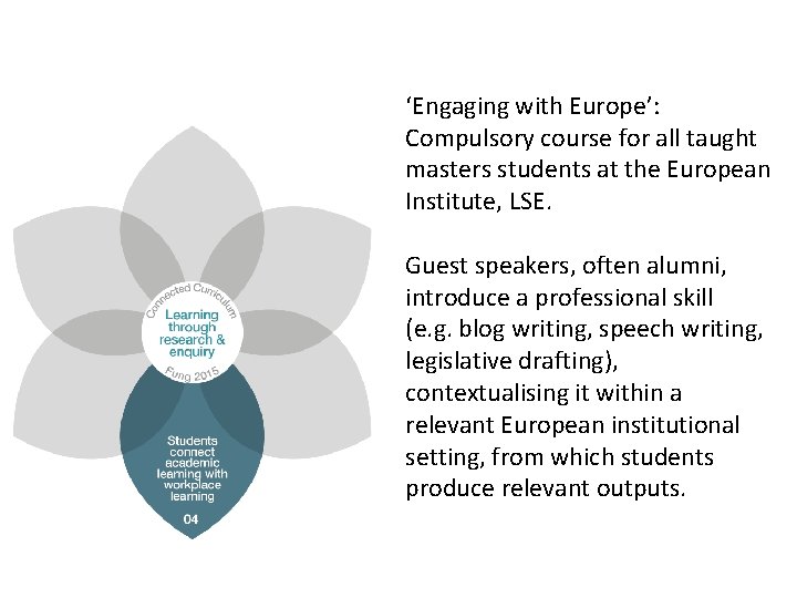 ‘Engaging with Europe’: Compulsory course for all taught masters students at the European Institute,