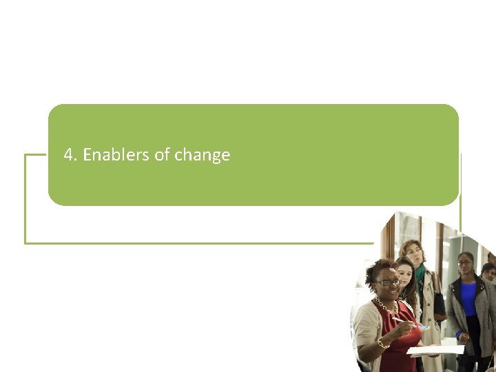 Overview 4. Enablers of change 