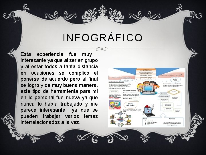 INFOGRÁFICO Esta experiencia fue muy interesante ya que al ser en grupo y al INFOGRÁFICO Esta experiencia fue muy interesante ya que al ser en grupo y al