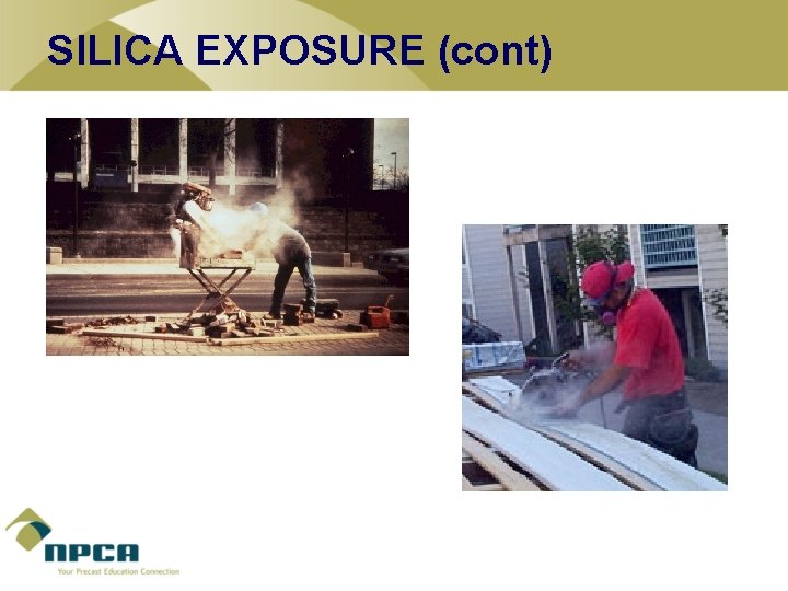 SILICA EXPOSURE (cont) 