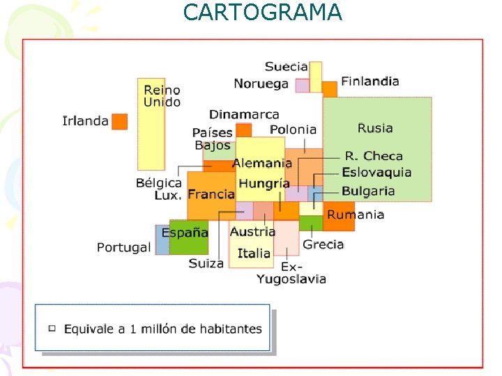 CARTOGRAMA São ilustrações relativas a cartas geográficas, em que as representações são feitas diretamente