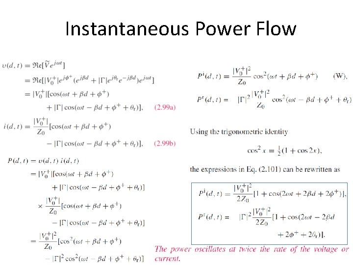 Instantaneous Power Flow 
