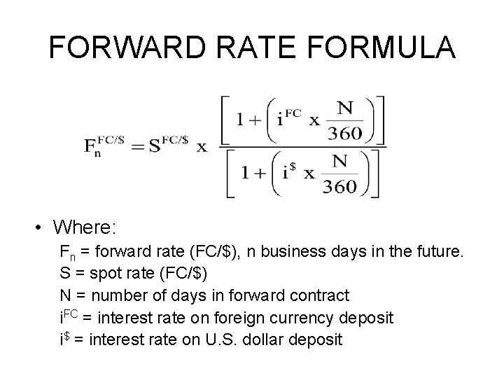 International Finance Chapter 5 Part 1 International Parity