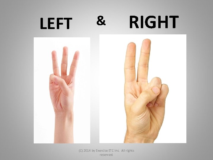 LEFT & RIGHT (C) 2014 by Exercise ETC Inc. All rights reserved. 