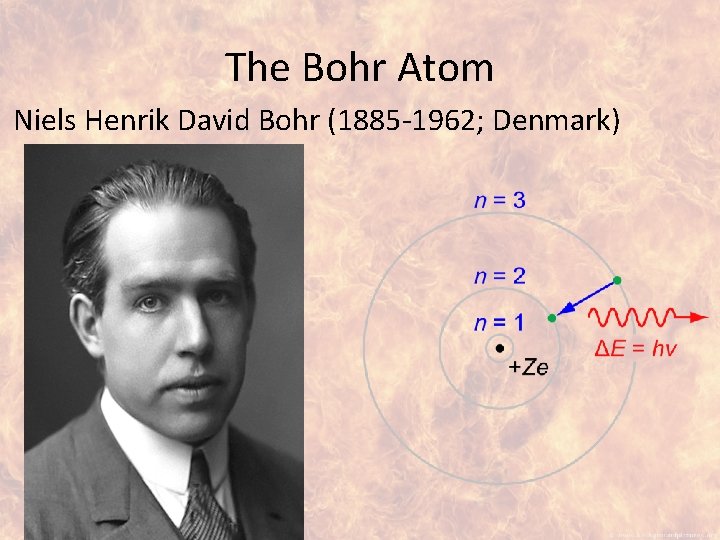The Bohr Atom Niels Henrik David Bohr (1885 -1962; Denmark) 