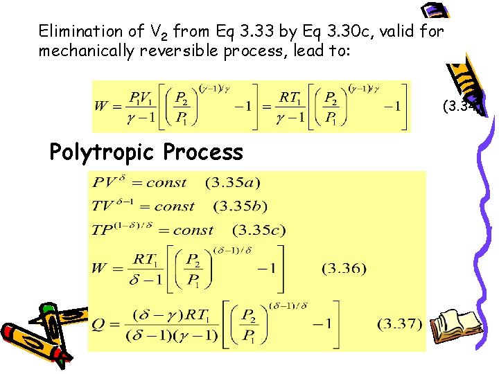 Elimination of V 2 from Eq 3. 33 by Eq 3. 30 c, valid