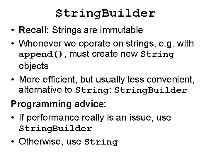 Programming Lecture 9 Strings and Characters Chapter 8