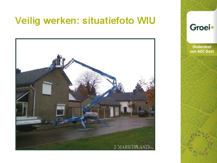 Veilig werken: situatiefoto WIU 