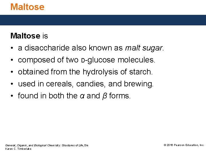 Maltose is • • • a disaccharide also known as malt sugar. composed of Maltose is • • • a disaccharide also known as malt sugar. composed of