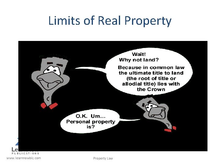 Limits of Real Property www. learnnowbiz. com Property Law 