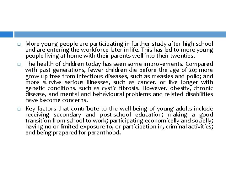  More young people are participating in further study after high school and are