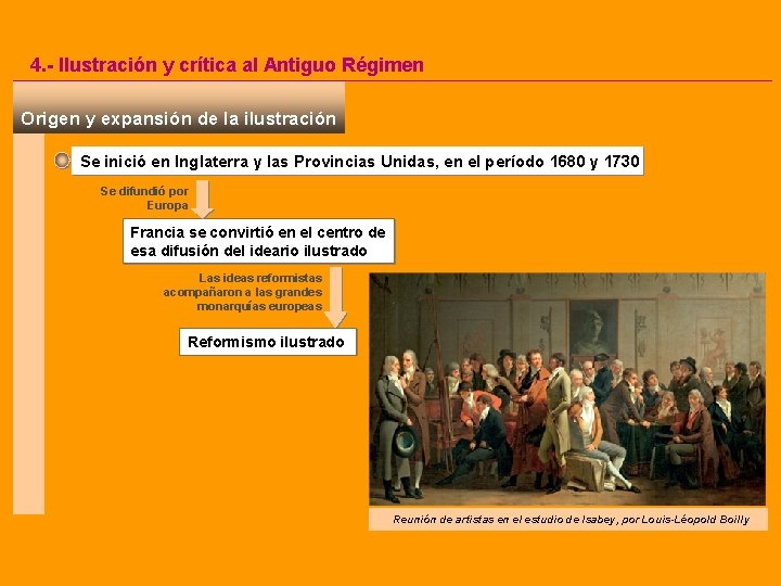 4. - Ilustración y crítica al Antiguo Régimen Origen y expansión de la ilustración