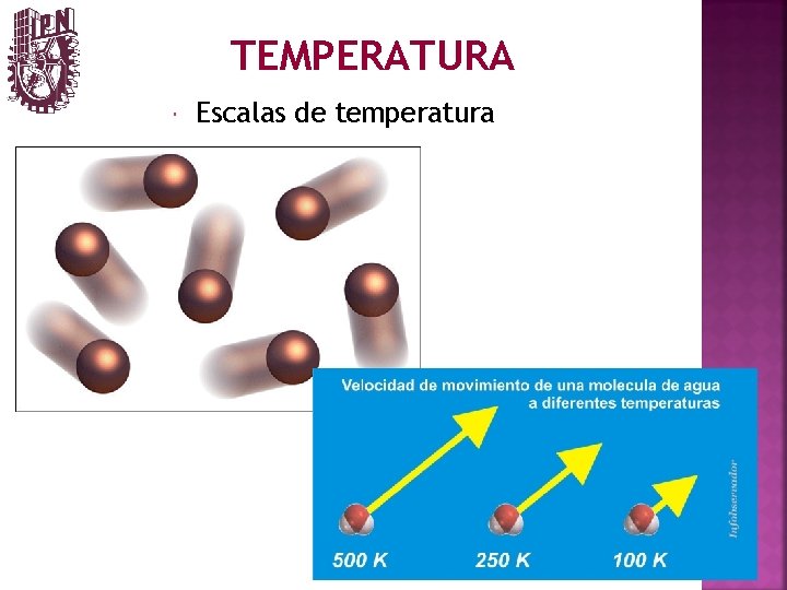 TEMPERATURA Escalas de temperatura 