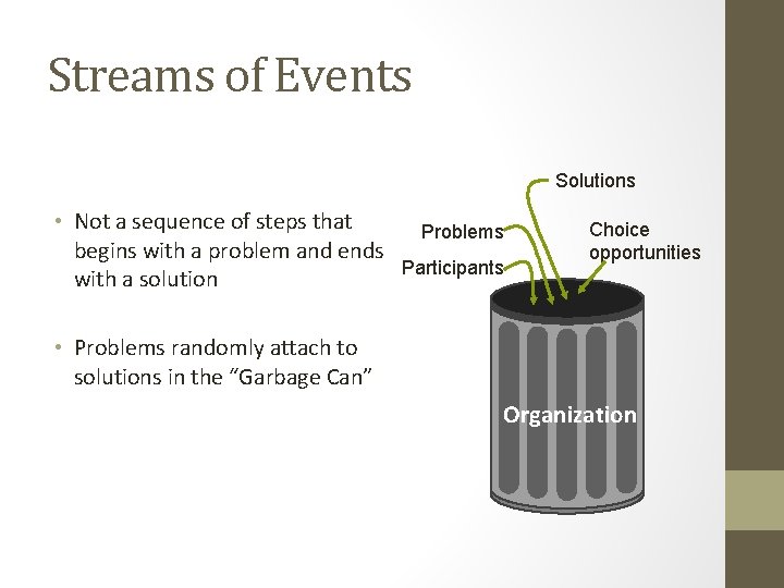 Streams of Events Solutions • Not a sequence of steps that begins with a Streams of Events Solutions • Not a sequence of steps that begins with a