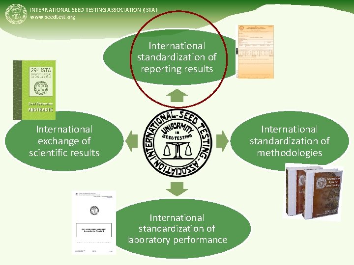 INTERNATIONAL SEED TESTING ASSOCIATION (ISTA) www. seedtest. org International standardization of reporting results International