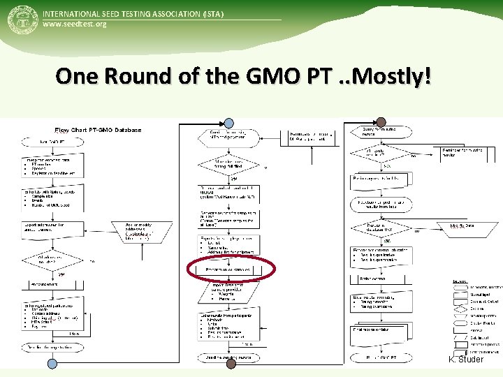 INTERNATIONAL SEED TESTING ASSOCIATION (ISTA) www. seedtest. org One Round of the GMO PT.