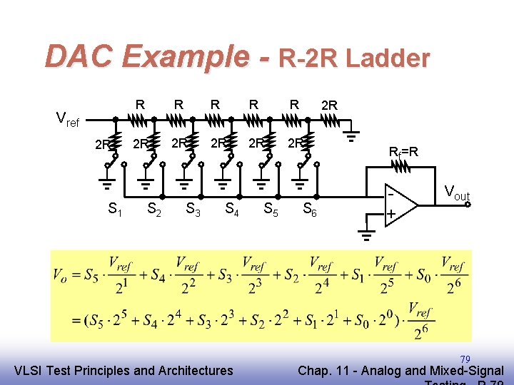 DAC Example - R-2 R Ladder Vref 2 R S 1 R R R