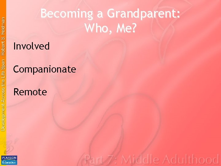 Becoming a Grandparent: Who, Me? Involved Companionate Remote Becoming a Grandparent: Who, Me? Involved Companionate Remote