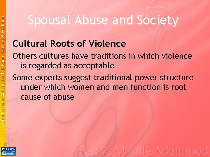 Spousal Abuse and Society Cultural Roots of Violence Others cultures have traditions in which Spousal Abuse and Society Cultural Roots of Violence Others cultures have traditions in which