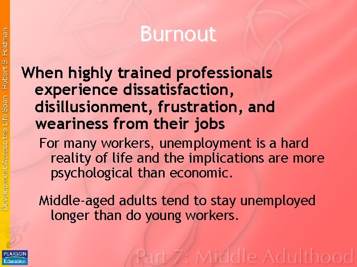 Burnout When highly trained professionals experience dissatisfaction, disillusionment, frustration, and weariness from their jobs Burnout When highly trained professionals experience dissatisfaction, disillusionment, frustration, and weariness from their jobs