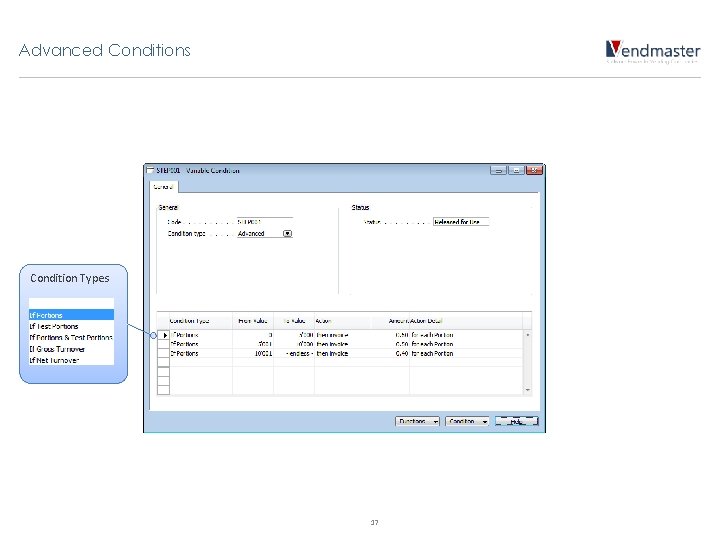 Advanced Conditions Condition Types 17 