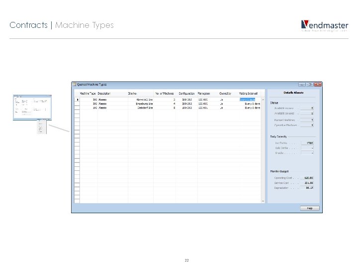 Contracts | Machine Types 22 