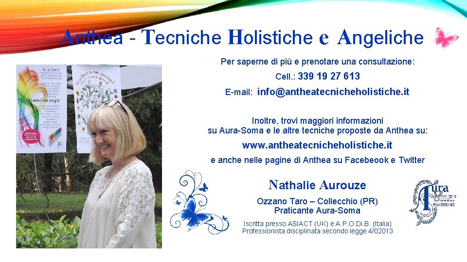 Anthea - Tecniche Holistiche e Angeliche Per saperne di più e prenotare una