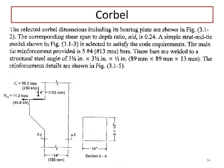 Corbel 54 