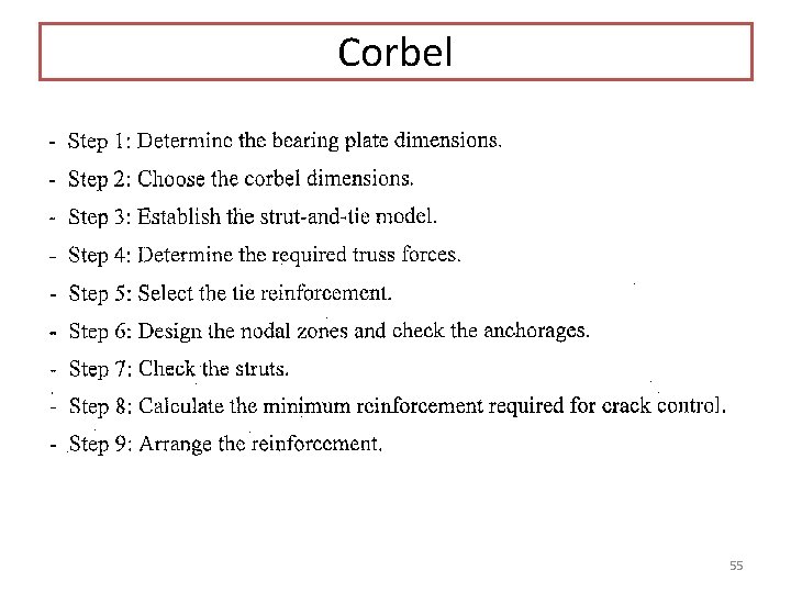 Corbel 55 