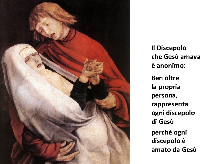 Il Discepolo che Gesù amava è anonimo: Ben oltre la propria persona, rappresenta ogni