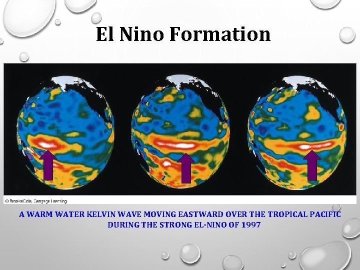El Nino Formation A WARM WATER KELVIN WAVE MOVING EASTWARD OVER THE TROPICAL PACIFIC El Nino Formation A WARM WATER KELVIN WAVE MOVING EASTWARD OVER THE TROPICAL PACIFIC