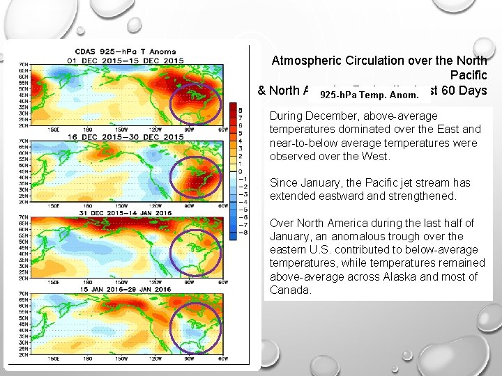 Atmospheric Circulation over the North Pacific & North America the Last 60 Days 925 Atmospheric Circulation over the North Pacific & North America the Last 60 Days 925