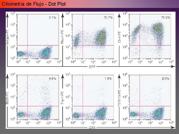 Citometría de Flujo - Dot Plot Citometría de Flujo - Dot Plot