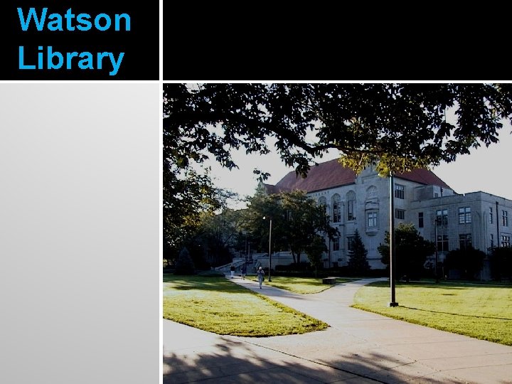 Watson Library 