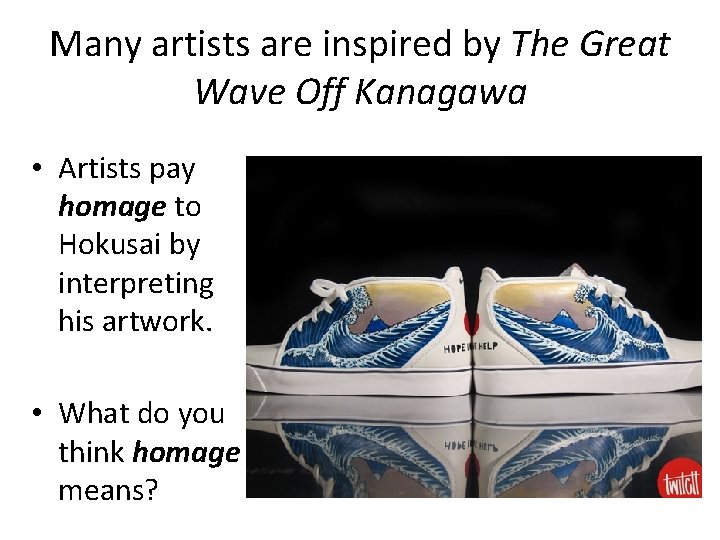 Many artists are inspired by The Great Wave Off Kanagawa • Artists pay homage