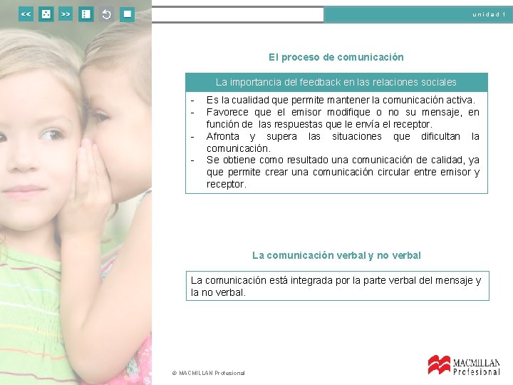 unidad 1 El proceso de comunicación La importancia del feedback en las relaciones sociales