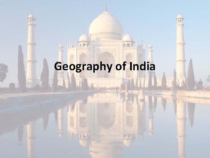 Geography of India 