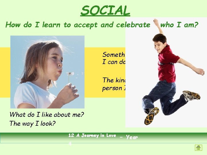 SOCIAL How do I learn to accept and celebrate Something I can do? The