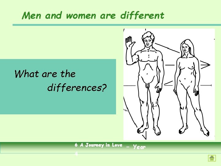 Men and women are different What are the differences? 6 A Journey in Love
